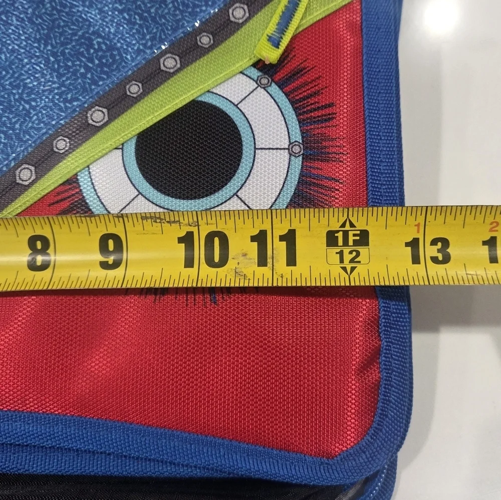 Case-it Monster Flip Top Kids Bag - Red and Blue - Picture 10 of 12